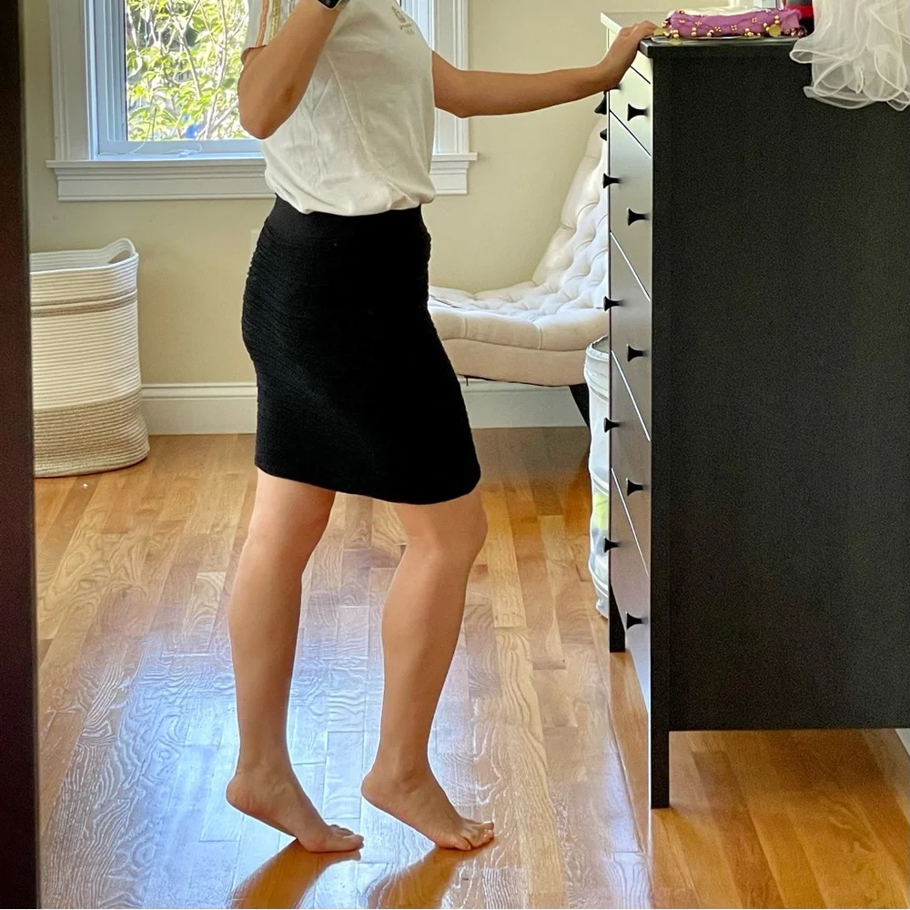 Tanco Stretch Fit Black Mini Skirt - Picture 11 of 12